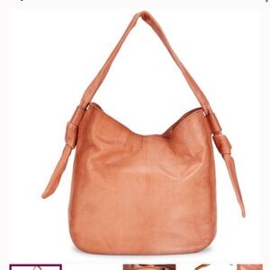 Frye Nora Knotted Hobo bag- apricot- NEW with tags